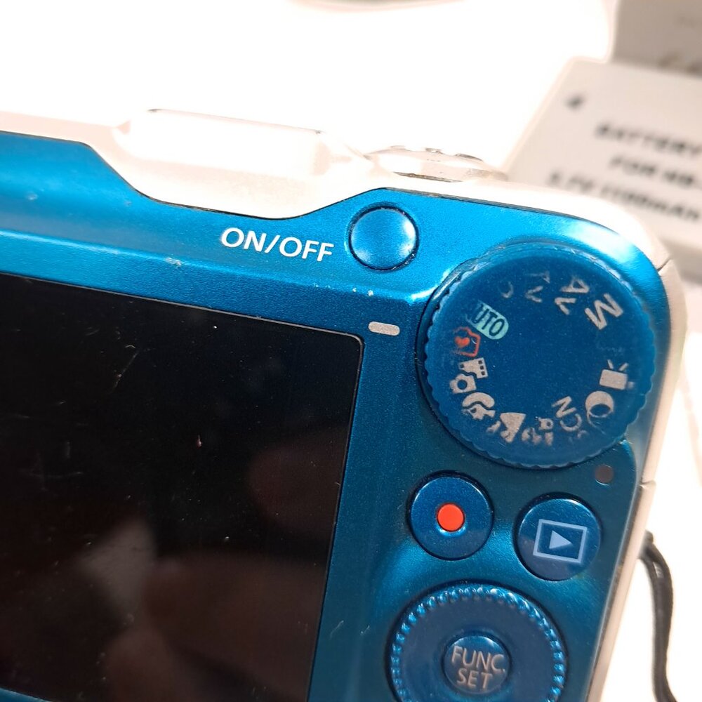 Canon Powershot SX230 HS blue digital camera point & shoot 12.1MP 14x Zoom WORKS - Picture 6 of 16